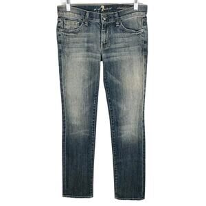 7 for All Mankind Women's Size 28 Straight Leg Jeans Sequin Pocket